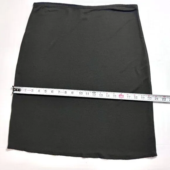 Vtg 90s Y2K Old Navy Stretch Pencil Skirt Witchy Whimsigoth Capsule Grunge Black - Picture 9 of 10